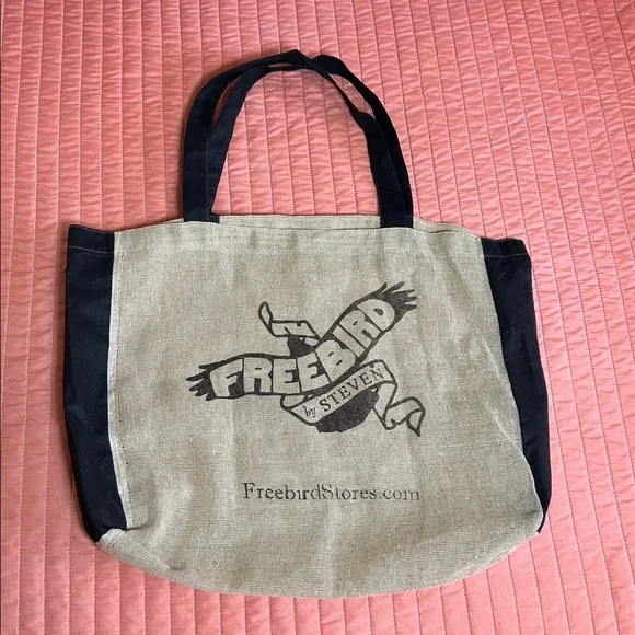 Freebird by Steven Burlap Jute Reusable Tote Bag - Picture 7 of 7